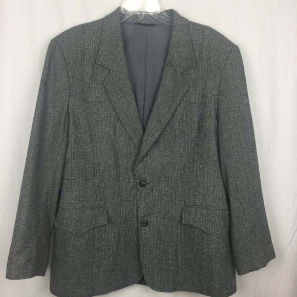 Pioneer Wear western gray wool tweed sport coat 44